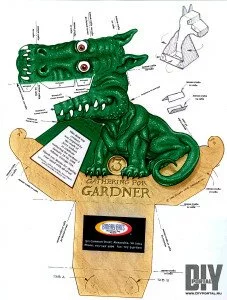 Темно-зеленый дракон Гарднера своими руками