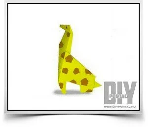 Оригами: фигурка жирафа из бумаги своими руками