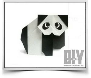 Оригами: фигурка панды из бумаги своими руками
