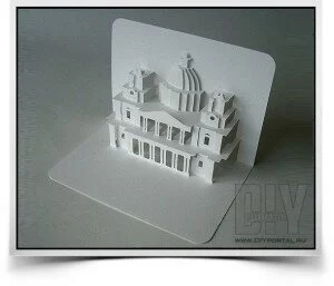 3D церковь из бумаги своими руками